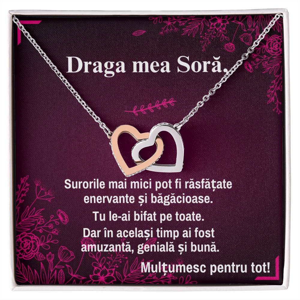 Cadou pt Sora – Colier Inimi Pereche – Emotiv