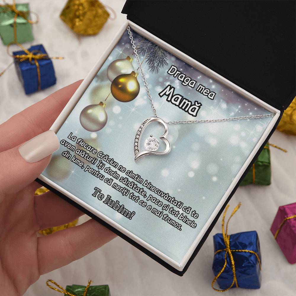 cadou elegant lantisor craciun pentru mama
