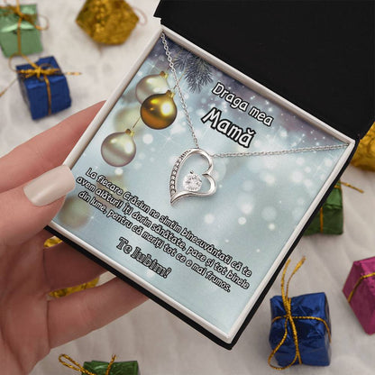 cadou elegant lantisor craciun pentru mama