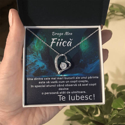 cadou fiica colier cu mesaj