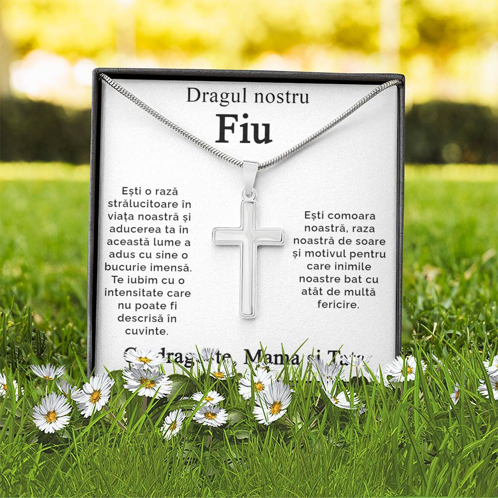 cadou fiu colier personalizat