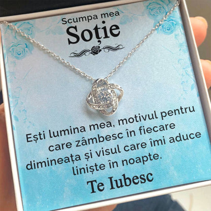 cadou ideal pentru sotie, bijuterie cu mesaj