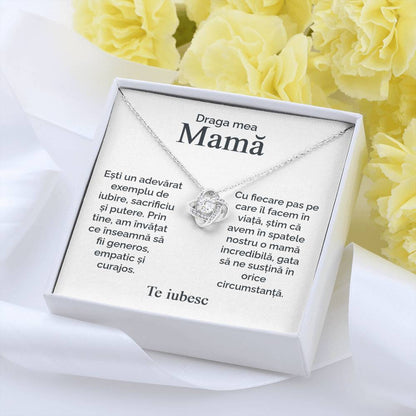 cadou mama, lantisor argint personalizat
