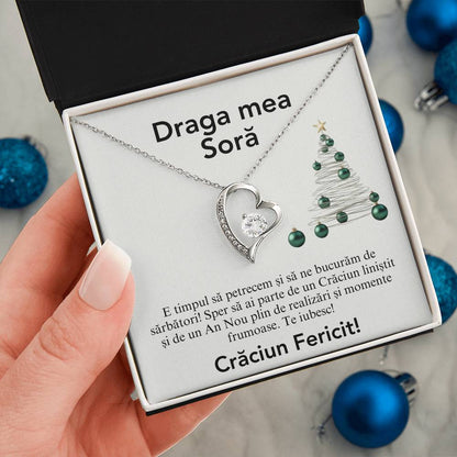 cadou personalizat cu mesaj pentru sora craciun