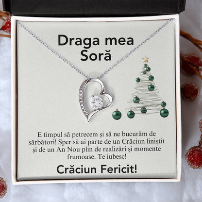 cadou simbolic pandantiv craciun pentru sora