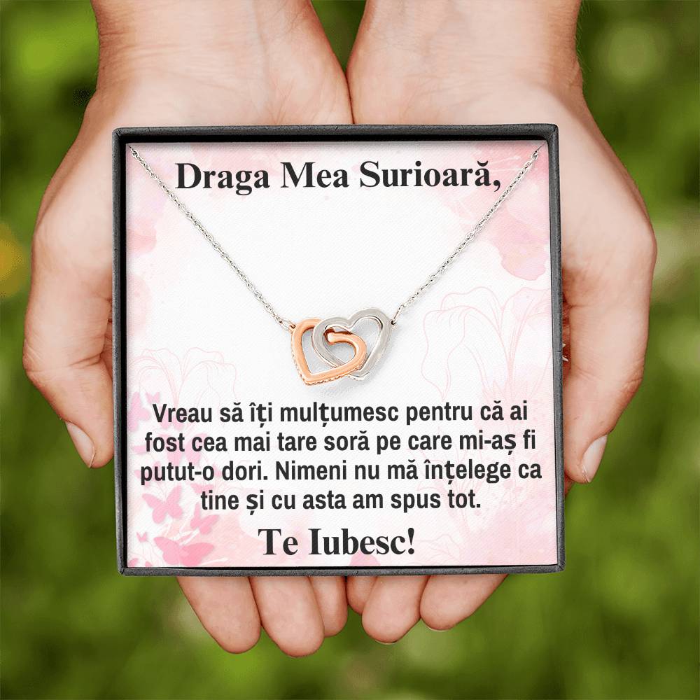 cadou sora - lantisor cu mesaj