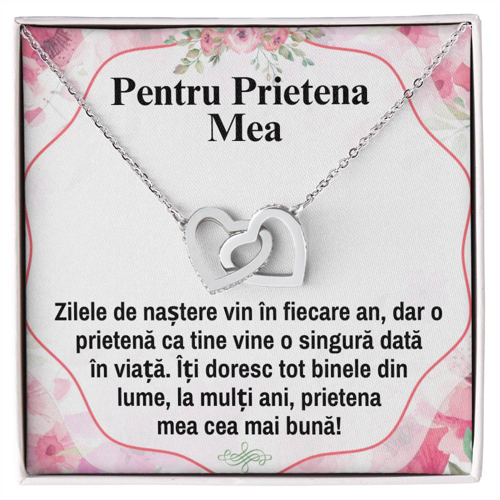 Cadouri Pentru Prietene Bune - Colier Inimi Pereche