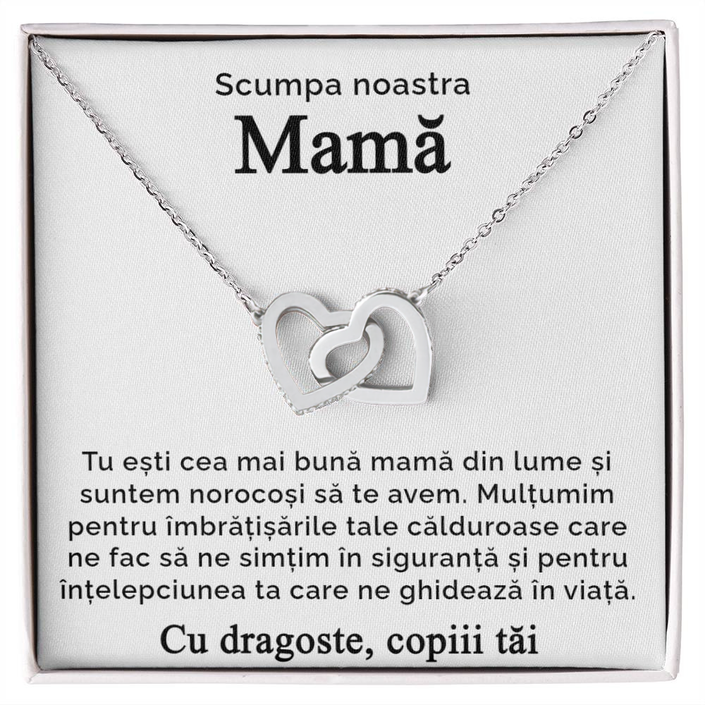 Cadou De La Copii - Colier Inimi Pereche