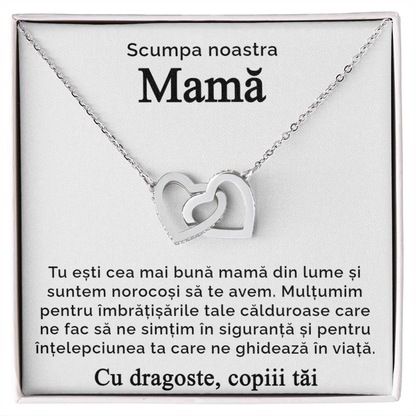 Cadou De La Copii - Colier Inimi Pereche