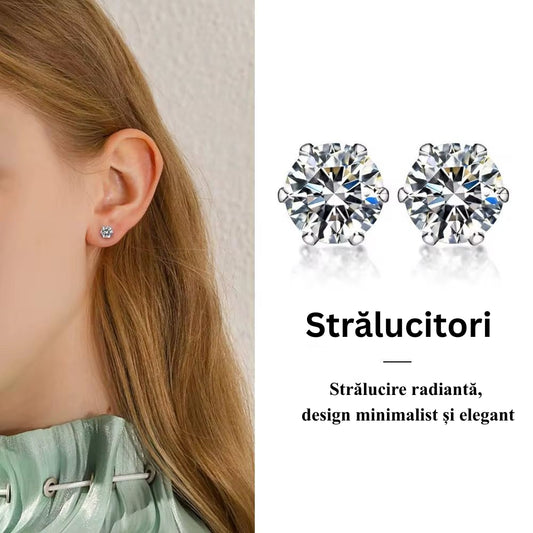 Cercei Diamond Sparkle cu Piatră Zirconiu