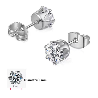 Cercei Diamond Sparkle cu Piatră Zirconiu