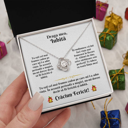colier cadou cu mesaj iubita craciun