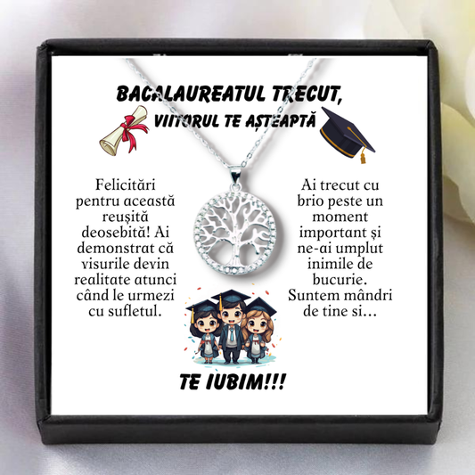 colier cadou gravat bacalaureat