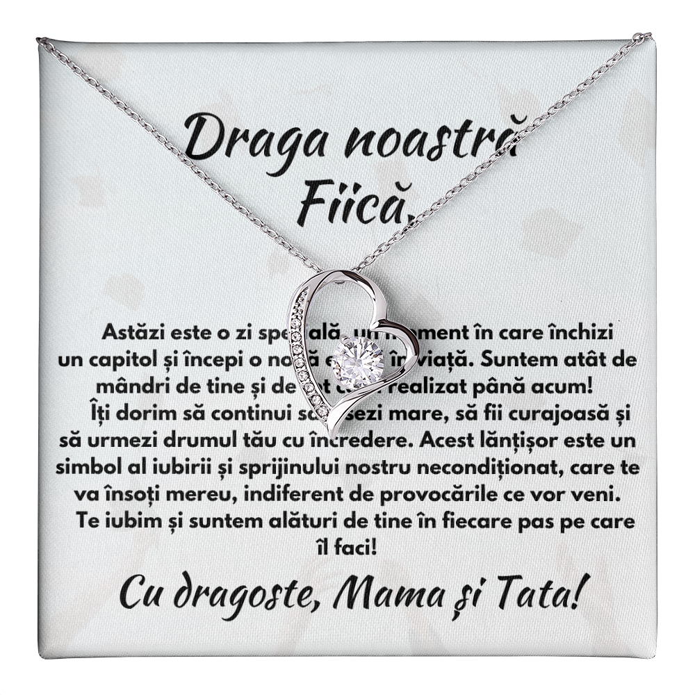 colier cu mesaj fiica absolvire