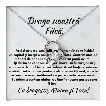 colier cu mesaj fiica absolvire