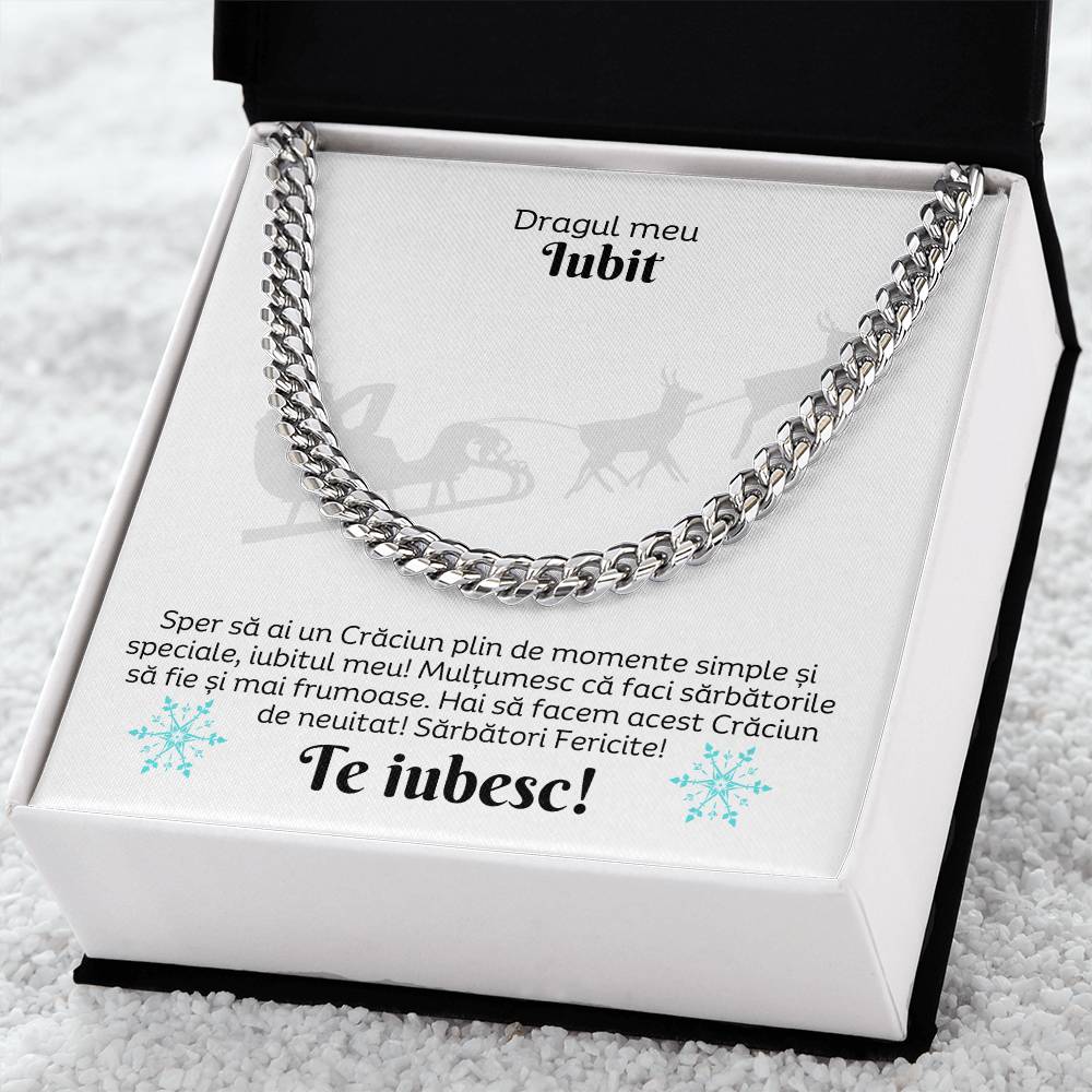 colier cu mesaj iubit craciun