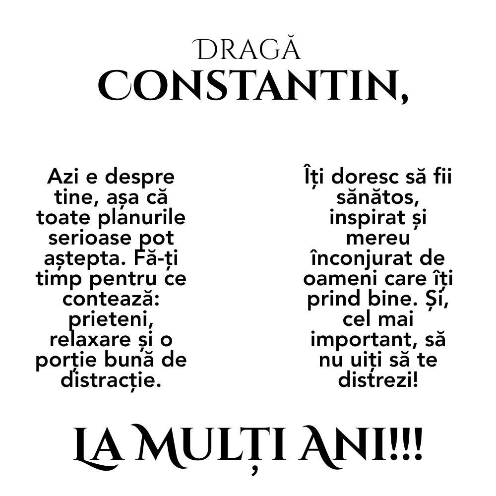 colier gravat zi onomastica