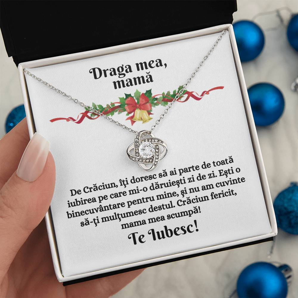 colier mama craciun gravat