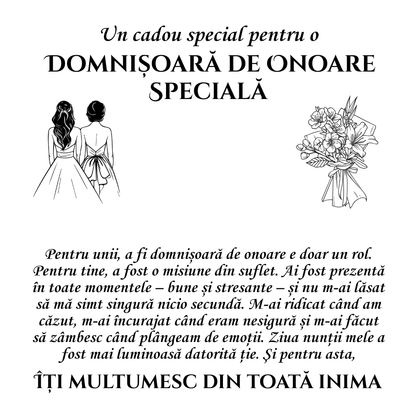 colier personalizat cadou domnisoara de onoare