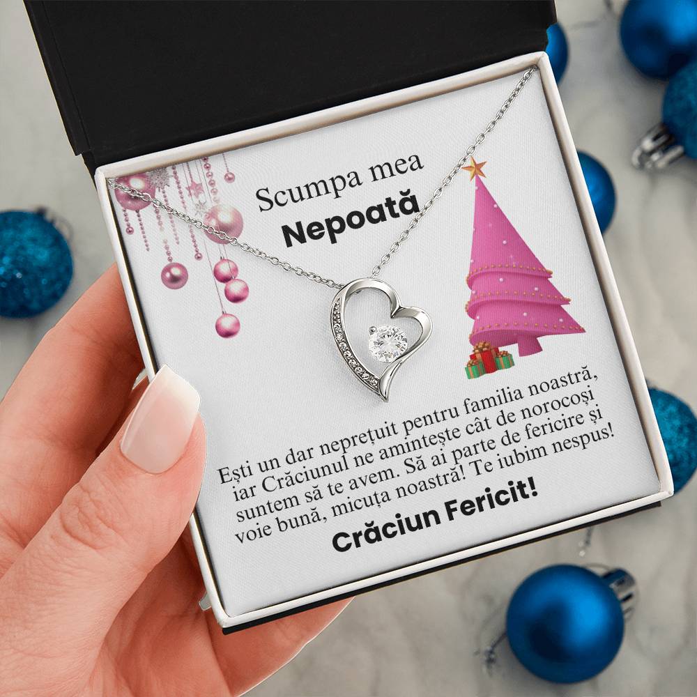 colier personalizat craciun pentru nepoata