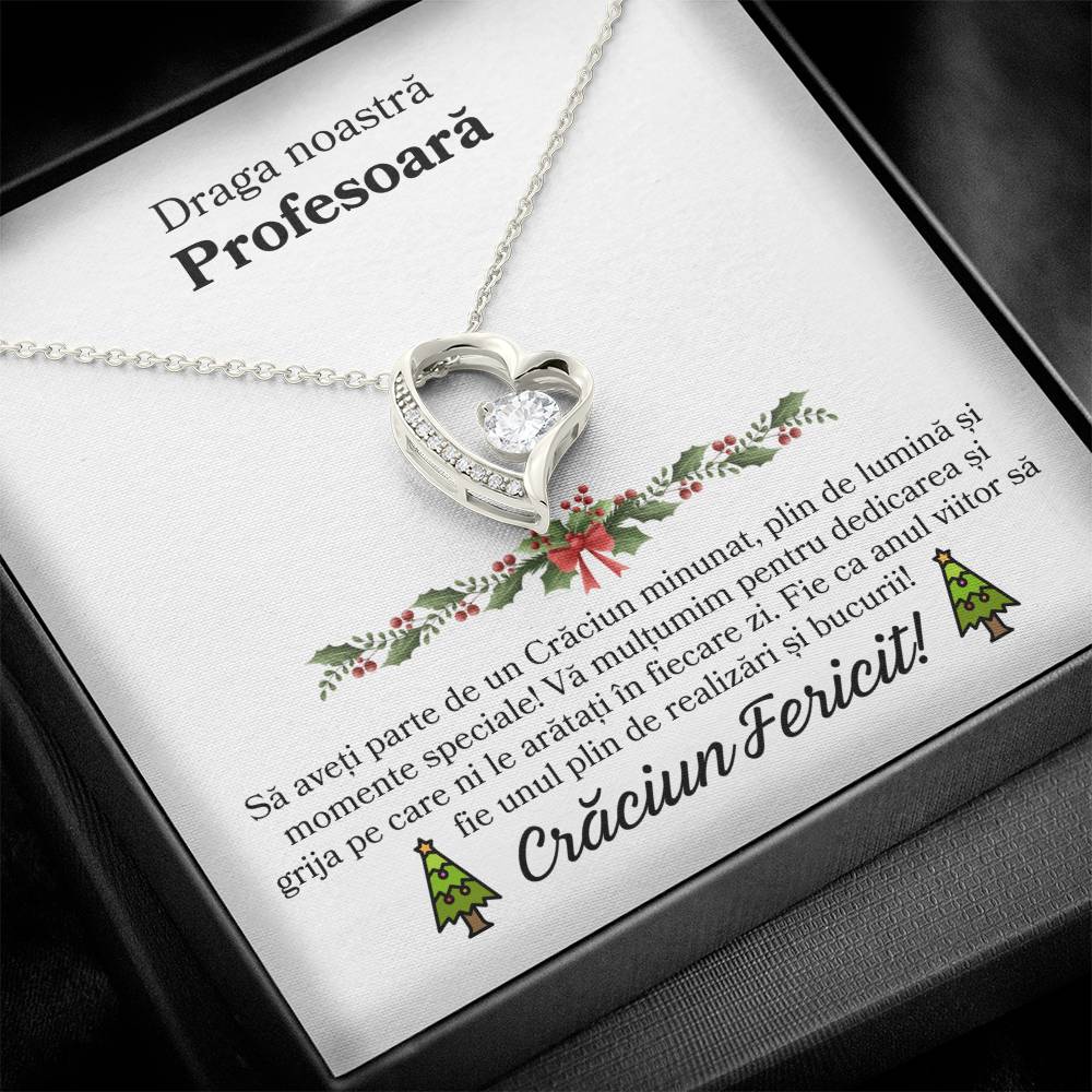colier personalizat profesoara craciun