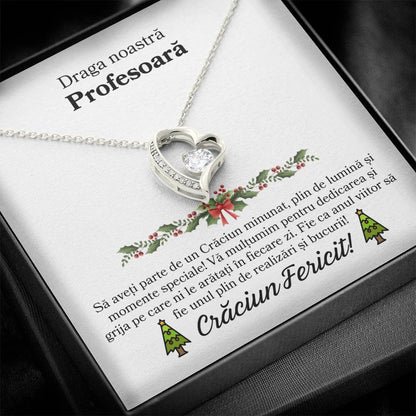 colier personalizat profesoara craciun