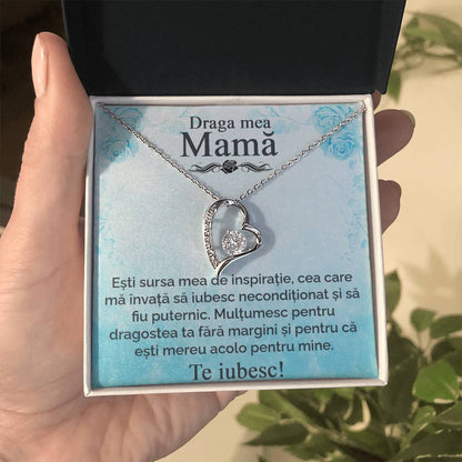 colier si mesaj pentru mama