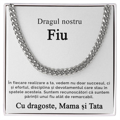 lantisor cu mesaj pentru fiu