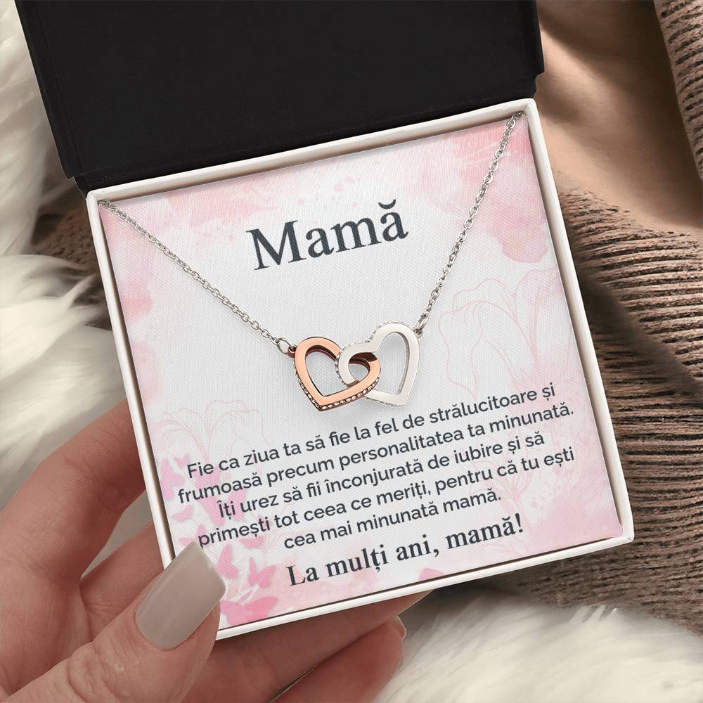 lantisor gravat pentru mama