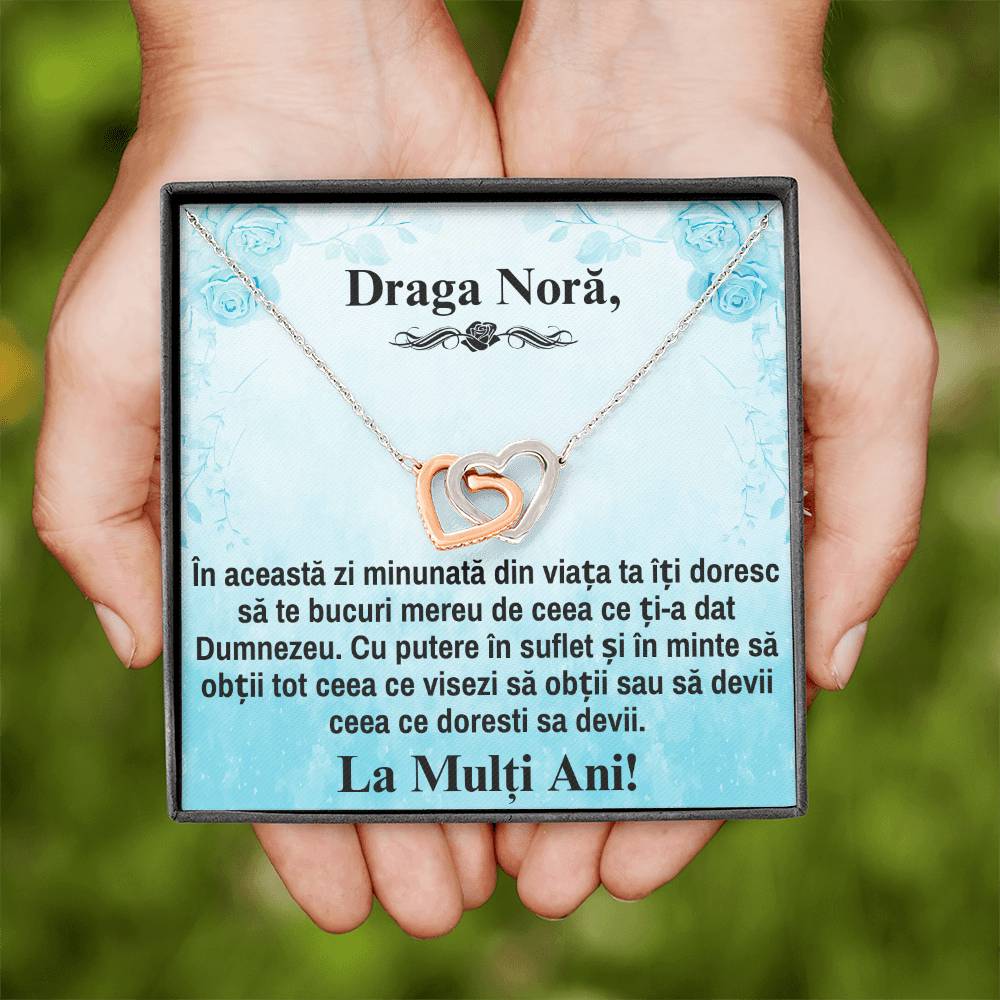 lantisor gravat pentru nora