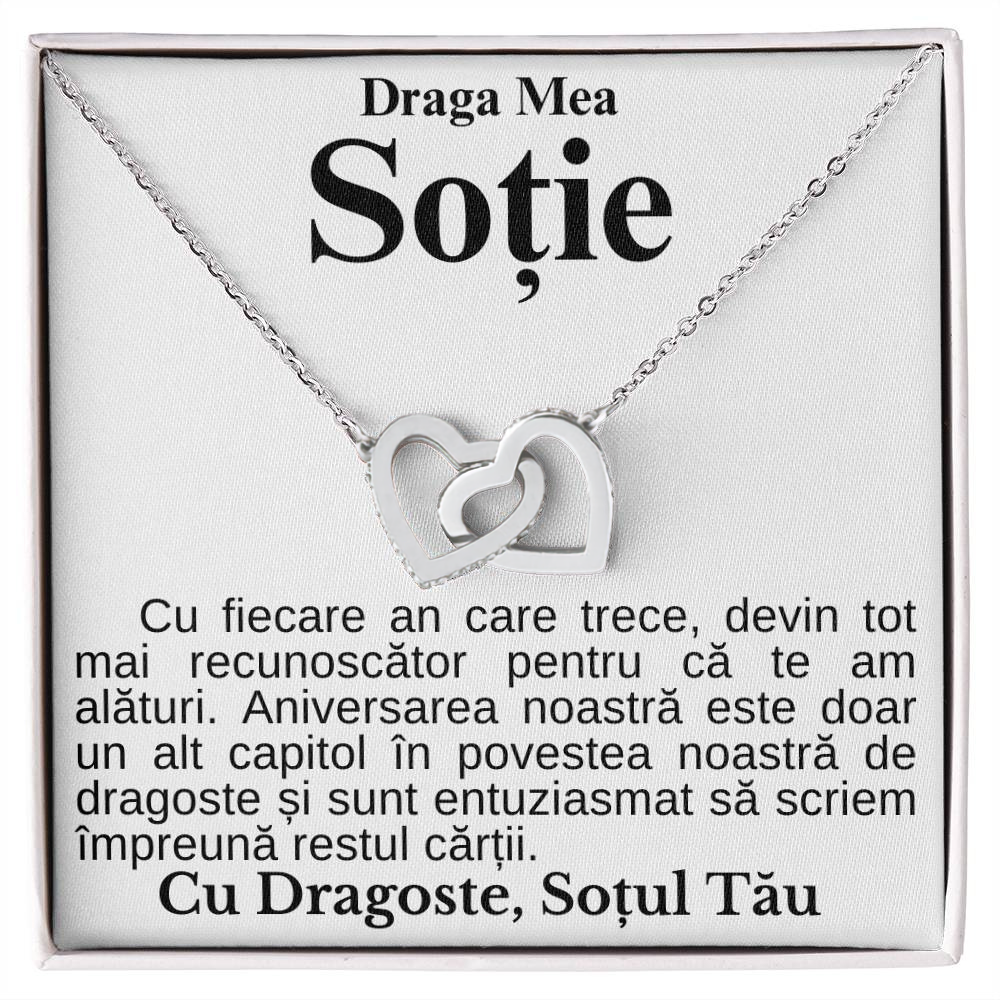 Cadouri Personalizate Pentru Sotie - Colier Inimi Pereche