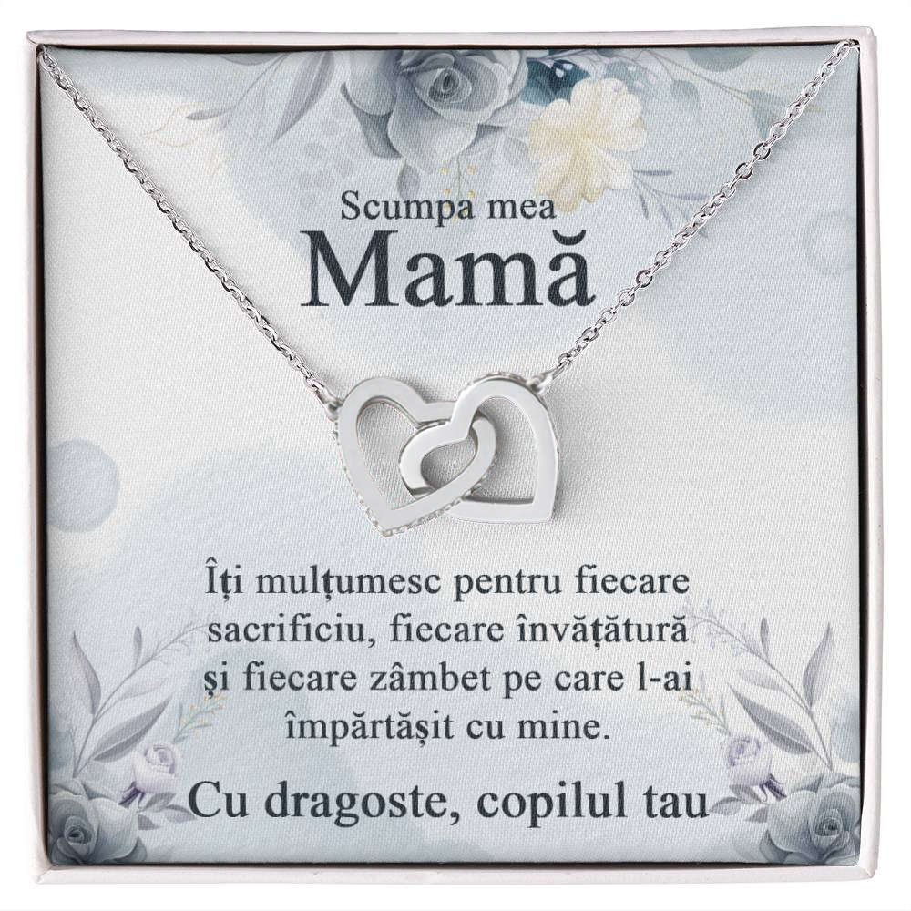 Cadouri Pentru Mame de Ziua Lor - Colier Inimi