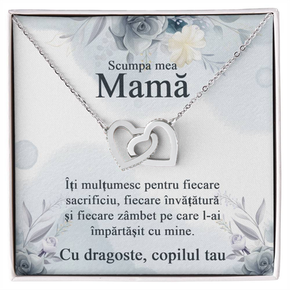 Cadouri Pentru Mame de Ziua Lor - Colier Inimi
