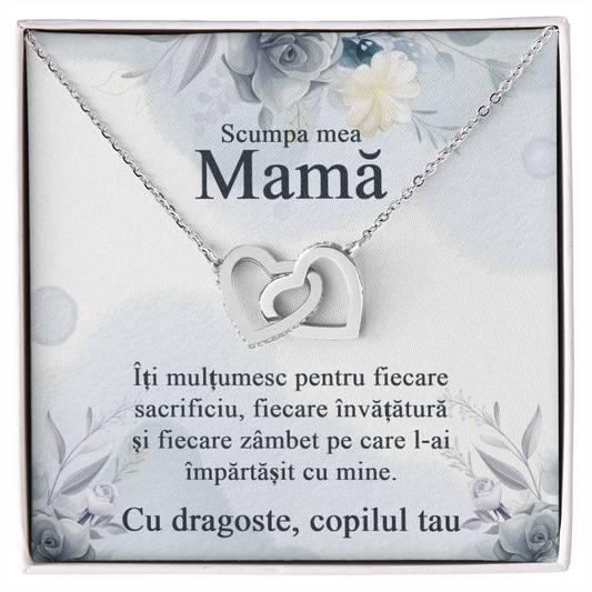 Cadouri Pentru Mame de Ziua Lor - Colier Inimi