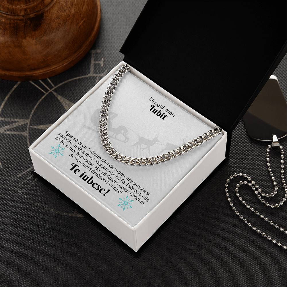 pandantiv personalizat iubit craciun