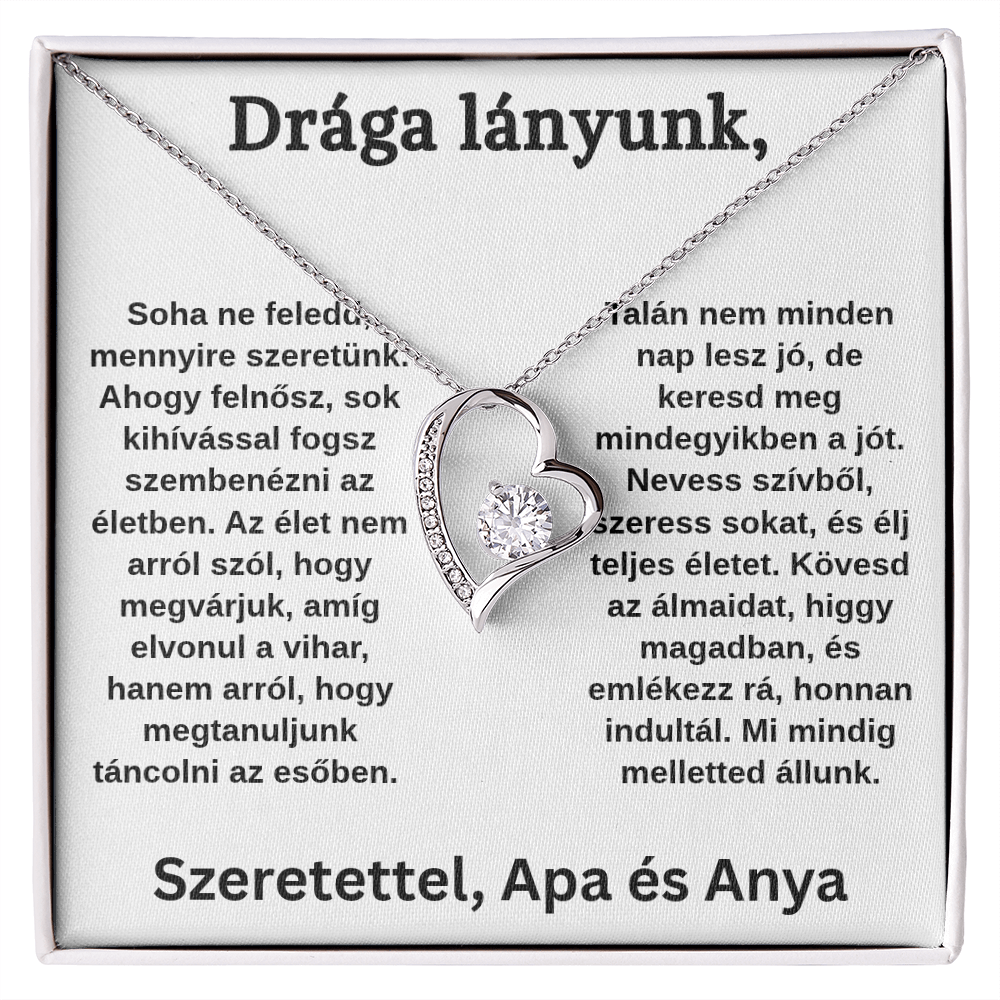Szeretetünk jelképe lányunknak – Anyától és Apától