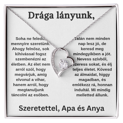 Szeretetünk jelképe lányunknak – Anyától és Apától