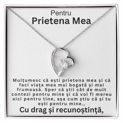 Idei de Cadouri Pentru Prietene - Colier Argint  Inimă