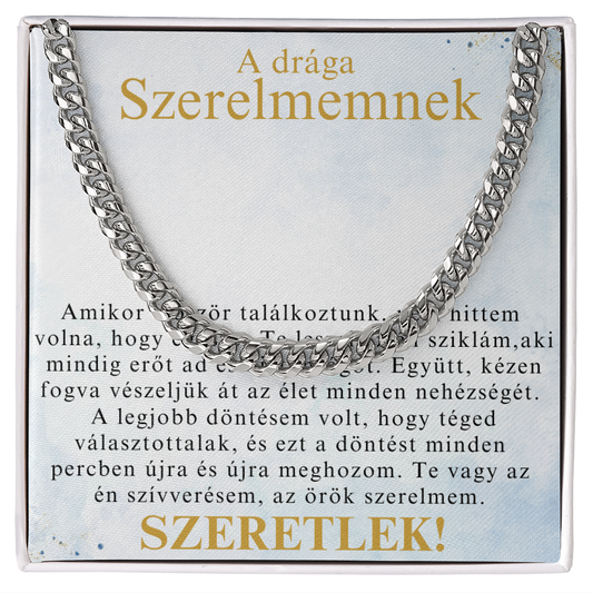 Ajándék a férjnek – Cuban Link nyaklánc