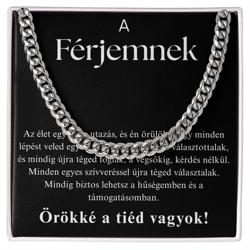 Ajándék a férjnek – Cuban Link nyaklánc