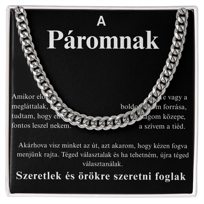 Ajándék a férjnek – Cuban Link nyaklánc