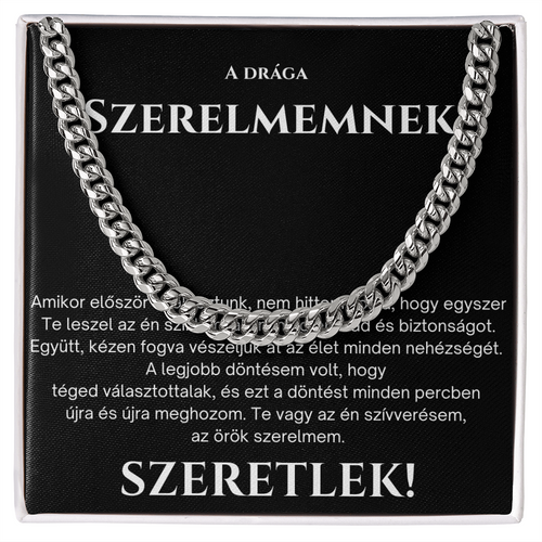 Ajándék a férjnek – Cuban Link nyaklánc