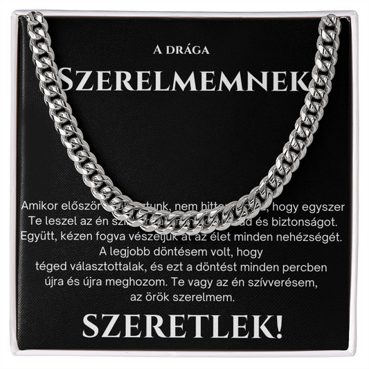 Ajándék a férjnek – Cuban Link nyaklánc
