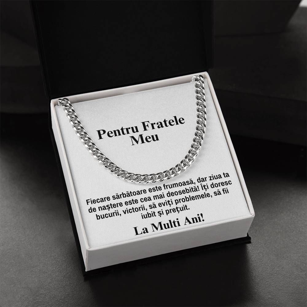 Cadou Special Pentru Frate - Lantisor Cuban Love