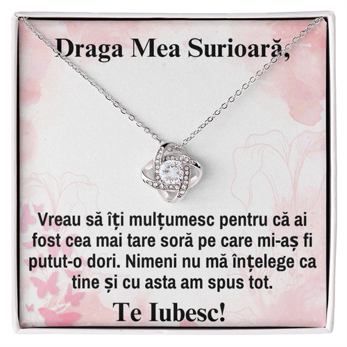 Cadou pentru Sora – Lănțișor Nodul Iubirii
