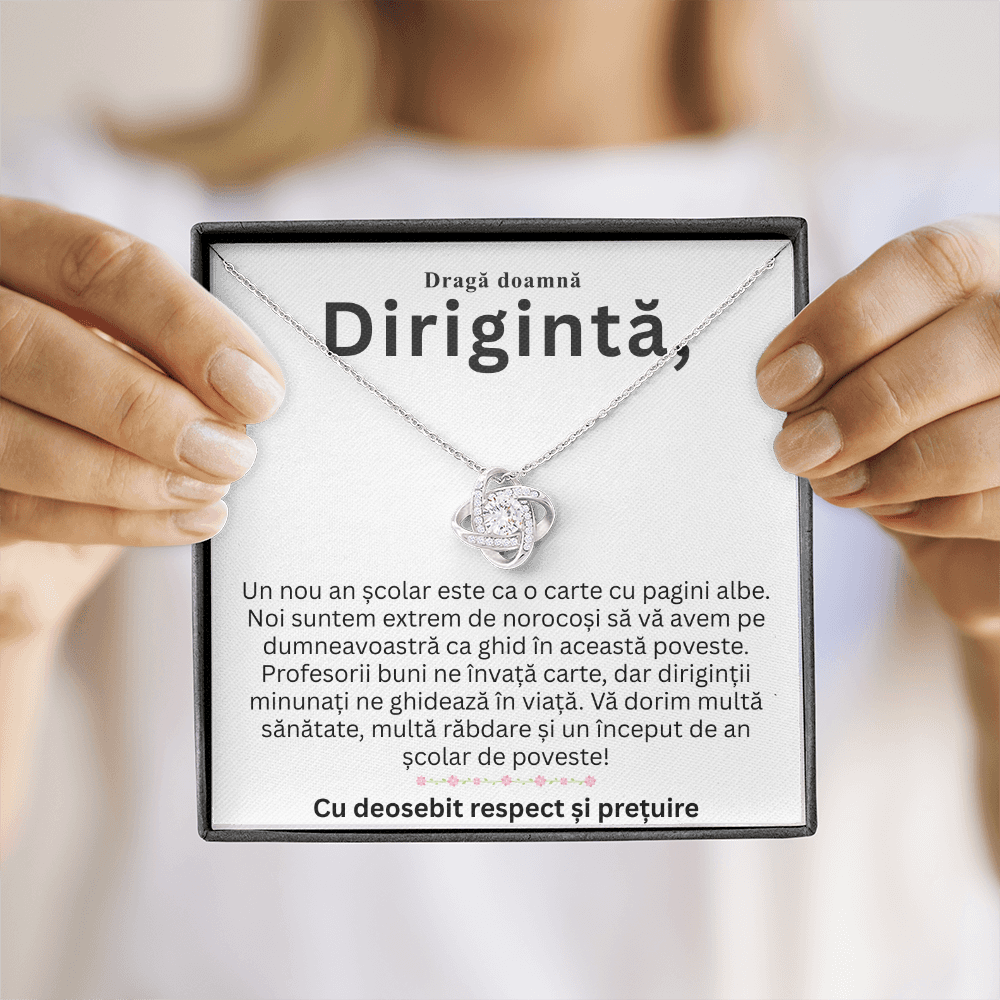 Set Cadou Lănțișor pentru Dirigintă – Mesaj de Început de An Școlar