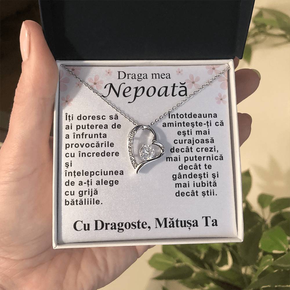 Lantisor Pentru Nepoata -  Colier Love Heart