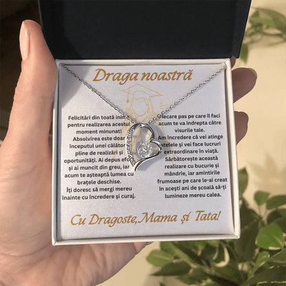 Cadou Fiica Absolvire - Colier Argint Love Heart