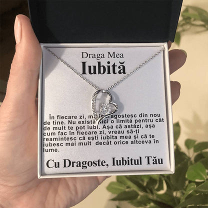 Cadou Iubita - Draga Mea Iubită- Colier Heart Diamond