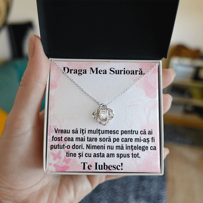 Cadou pentru Sora – Lănțișor Nodul Iubirii